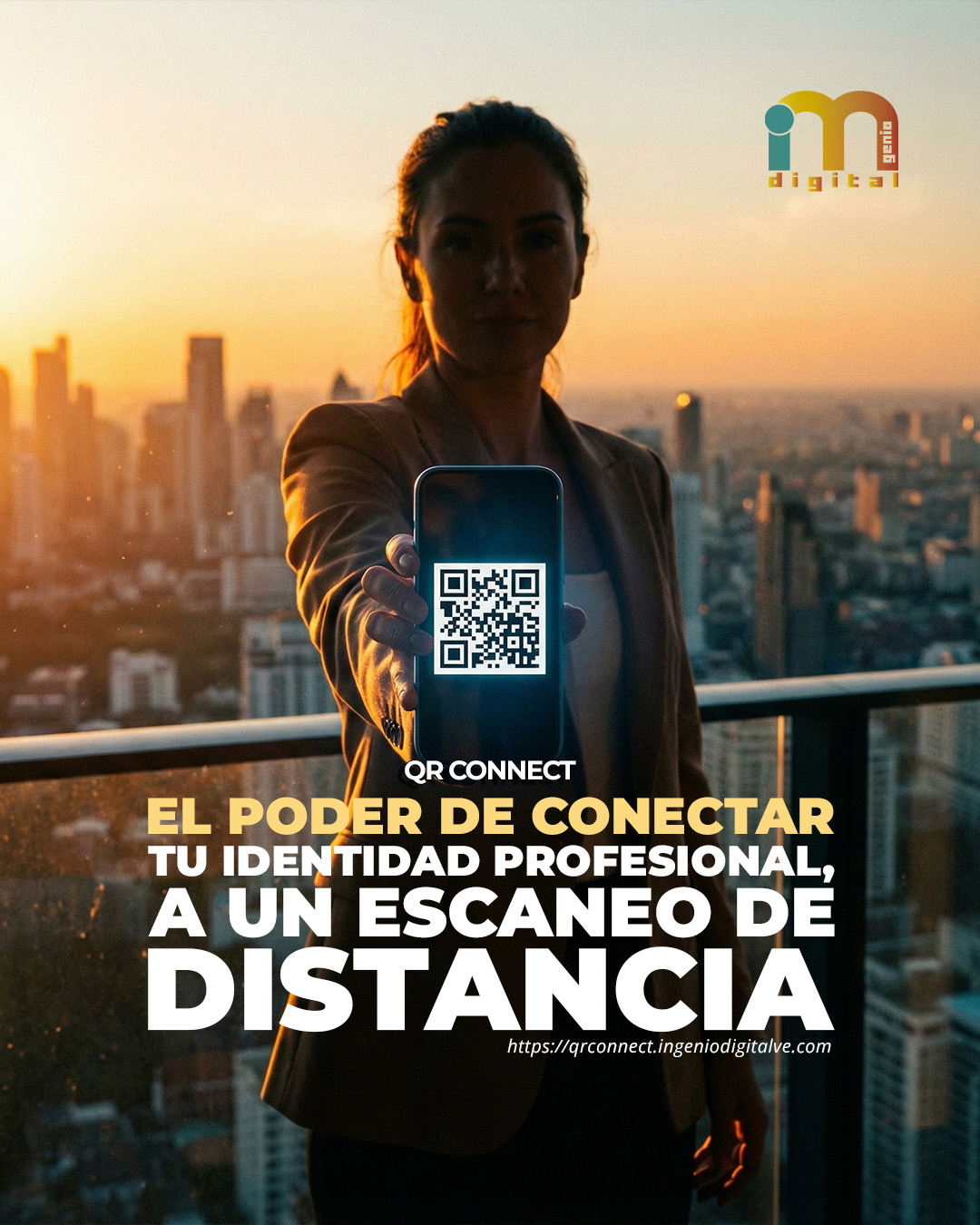 Crea y conecta: genera tu código QR y comparte facilmente tus datos de contacto